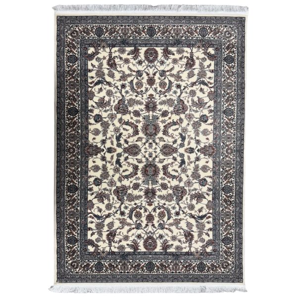 230 x 160cm Persian Nain Beige All Over Machine Made Rug