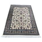 230 x 160cm Persian Nain Beige All Over Machine Made Rug - Image 2