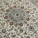 343 x 243cm Hand Knotted Ivory Kashan Persian Rug - Image 6