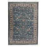 230 x 160cm Persian All Over Blue Nain Machine Made Rug