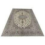 345 x 250cm Hand Knotted Floral Ivory Kashan Persian Rug - Image 2