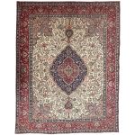395 x 295cm Persian Vintage Hand Knotted Medallion Tabriz Rug