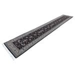 500 x 80cm All Over Floral Persian Kashan Design –Navy Runner Rug - Image 6