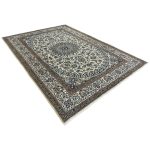 345 x 241cm Hand Knotted Persian Nain 9la – Silk And Wool Rug - Image 4