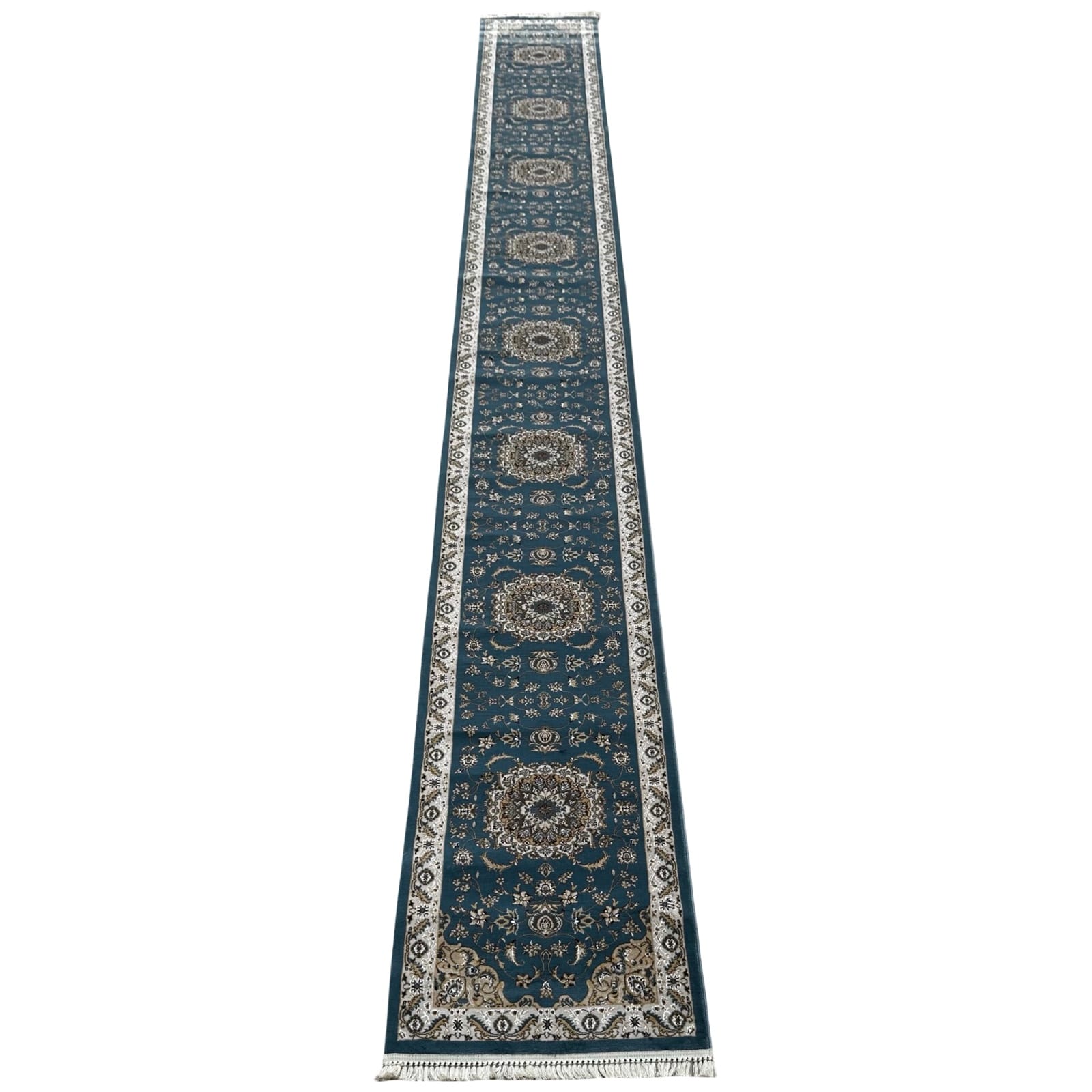 800-x-80-bsjsjsj_29 800 X 80cm Rugs & Decor / Blue Floral Fine Turkish Passage Runner Rug - Image 1