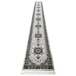 800 x 80 cm Traditional Persian Floral Medallion Runner – Machine Woven Hallway Carpet
