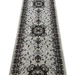 800 x 80 cm Traditional Persian Floral Medallion Runner – Machine Woven Hallway Carpet - Image 5