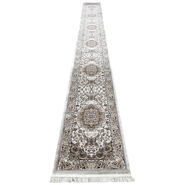 800 x 80 cm Persian Medallion Floral Runner Rug – Elegant Machine Made Long Runner Rug
