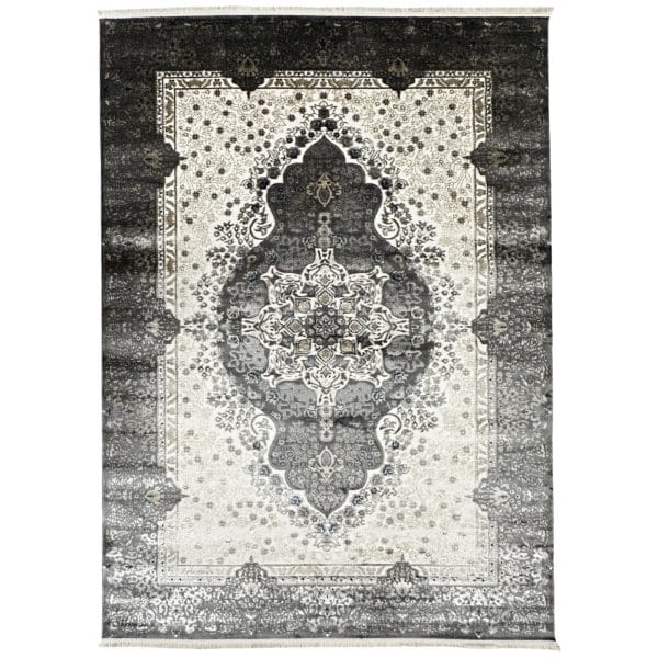 340 X 240cm Persian Kerman Design Grey & Beige Classic Oriental Rug