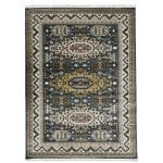 340 x 240cm Afghan Kazak Design Blue Machine Made Area Rug