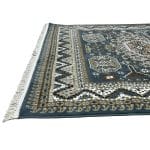 340 x 240cm Afghan Kazak Design Blue Machine Made Area Rug - Image 7