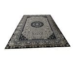 340 x 240 cm Oriental Persian Design Grey & Blue Rug - Image 2
