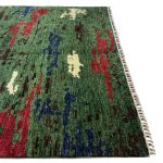 240 x 169cm Hand Knotted Afghan Modern Design Chobi Wool Rug - Image 6