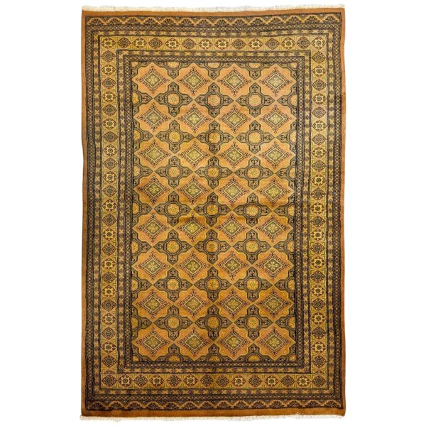 244 x 158cm Hand Knotted Karachi Jaldar Bokhara – Wool Rug