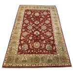 276 x 171cm Hand Knotted Afghan Chobi Oriental Wool Rug - Image 3