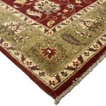 276 x 171cm Hand Knotted Afghan Chobi Oriental Wool Rug - Image 4