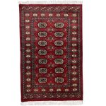 145 x 95cm Hand Knotted Karachi Bokhara – Red Rug