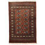 120 x 80cm Hand Knotted Karachi Bokhara – Orange Rug