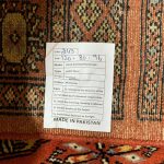 120 x 80cm Hand Knotted Karachi Bokhara – Orange Rug - Image 7