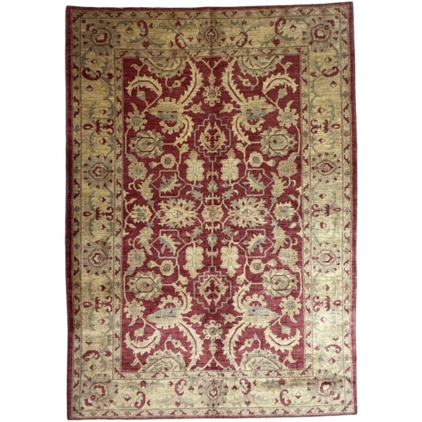 290 x 200cm Hand Knotted Afghan Chobi Ziegler Wool Rug