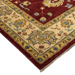 296 x 196cm Hand Knotted Afghan Chobi Ziegler Wool Rug - Image 4