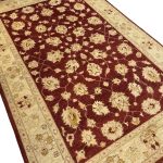 294 x 193cm Hand Knotted Afghan Chobi Ziegler Wool Rug - Image 2