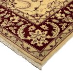 238 x 172cm Hand Knotted Beljik Chobi Belgian Wool Rug - Image 8