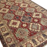 268 x 191cm Hand Knotted Afghan Kazak Wool Rug - Image 2