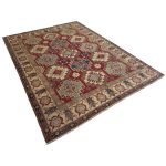 268 x 191cm Hand Knotted Afghan Kazak Wool Rug - Image 6