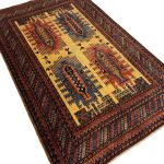 285 x 172cm Hand Knotted Tribal Afghan Turkmen – Wool Rug - Image 2