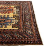 285 x 172cm Hand Knotted Tribal Afghan Turkmen – Wool Rug - Image 5