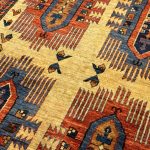 285 x 172cm Hand Knotted Tribal Afghan Turkmen – Wool Rug - Image 7