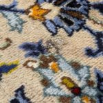 392 x 295cm Hand Knotted Persian Kashan Cream Wool Rug - Image 6