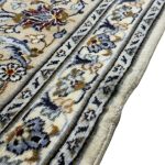 392 x 295cm Hand Knotted Persian Kashan Cream Wool Rug - Image 7