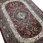 282 x 183cm Hand Knotted Indian Jaipur Oriental Rug - Image 5