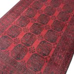 293 x 200cm Hand Knotted Afghan Akche – Wool Rug - Image 2
