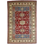 300 x 193cm Hand Knotted Afghan Kazak Wool Rug