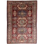 240 x 169cm Hand Knotted Afghan Kazak Wool Rug