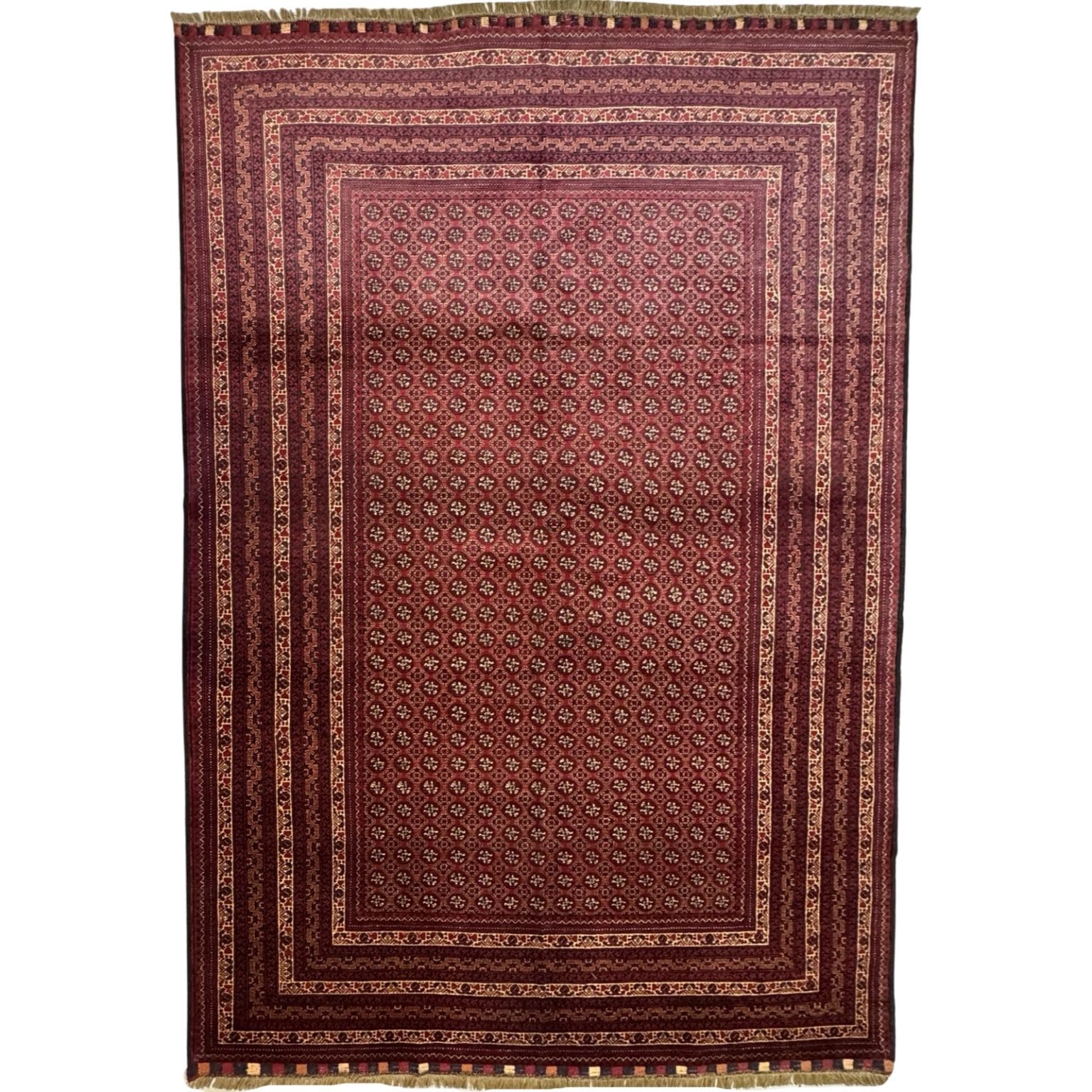 IMG_1476 300 x 200cm Red Khoja Roshnai Hand Knotted – Wool Rug - Image 1