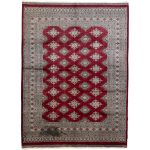252 x 184cm Hand Knotted Beige Karachi Jaldar – Wool Rug
