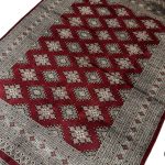 252 x 184cm Hand Knotted Beige Karachi Jaldar – Wool Rug - Image 2