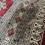 252 x 184cm Hand Knotted Beige Karachi Jaldar – Wool Rug - Image 7