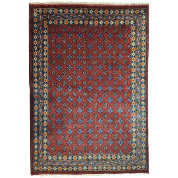 290 x 198cm Hand Knotted Afghan Akche Bokhara – Wool Rug