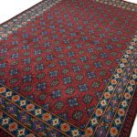 290 x 198cm Hand Knotted Afghan Akche Bokhara – Wool Rug - Image 2