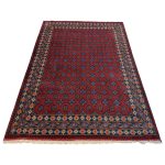 290 x 198cm Hand Knotted Afghan Akche Bokhara – Wool Rug - Image 3