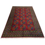 300 x 200cm Hand Knotted Afghan Akche Filpai – Wool Rug - Image 3