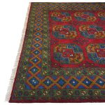300 x 200cm Hand Knotted Afghan Akche Filpai – Wool Rug - Image 7