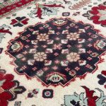 197 x 145cm Hand Knotted Afghan Kazak Wool Rug - Image 2
