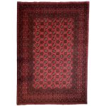 288 x 191cm Hand Knotted Afghan Akche Bokhara – Wool Rug