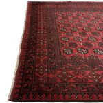 288 x 191cm Hand Knotted Afghan Akche Bokhara – Wool Rug - Image 4